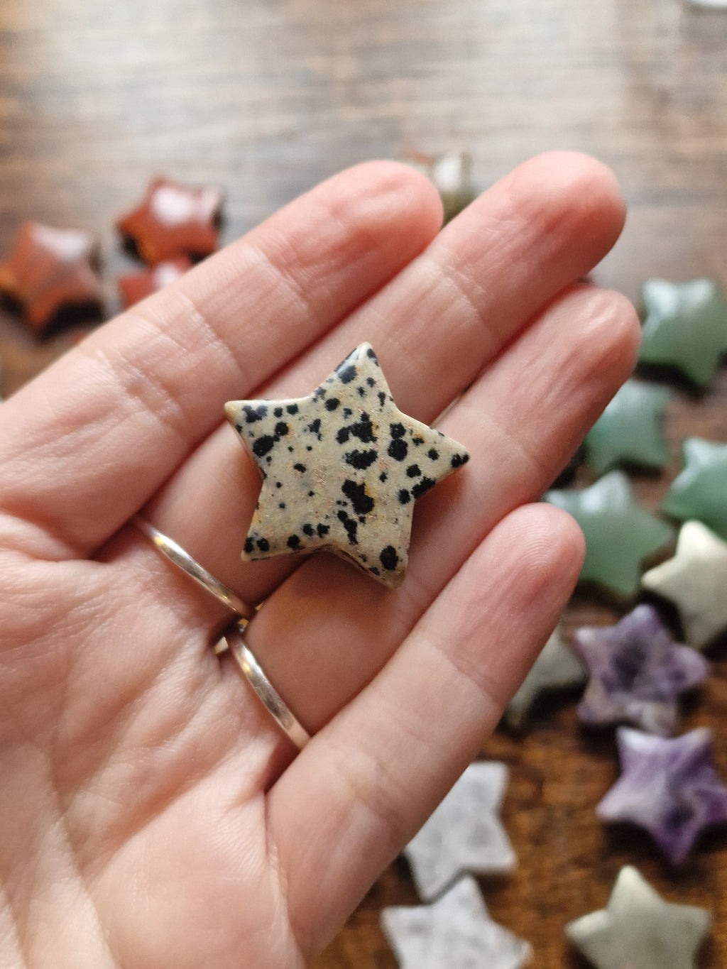 Small Crystal Star Carvings