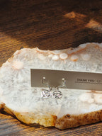 925 Silver Small Pentagram Earrings