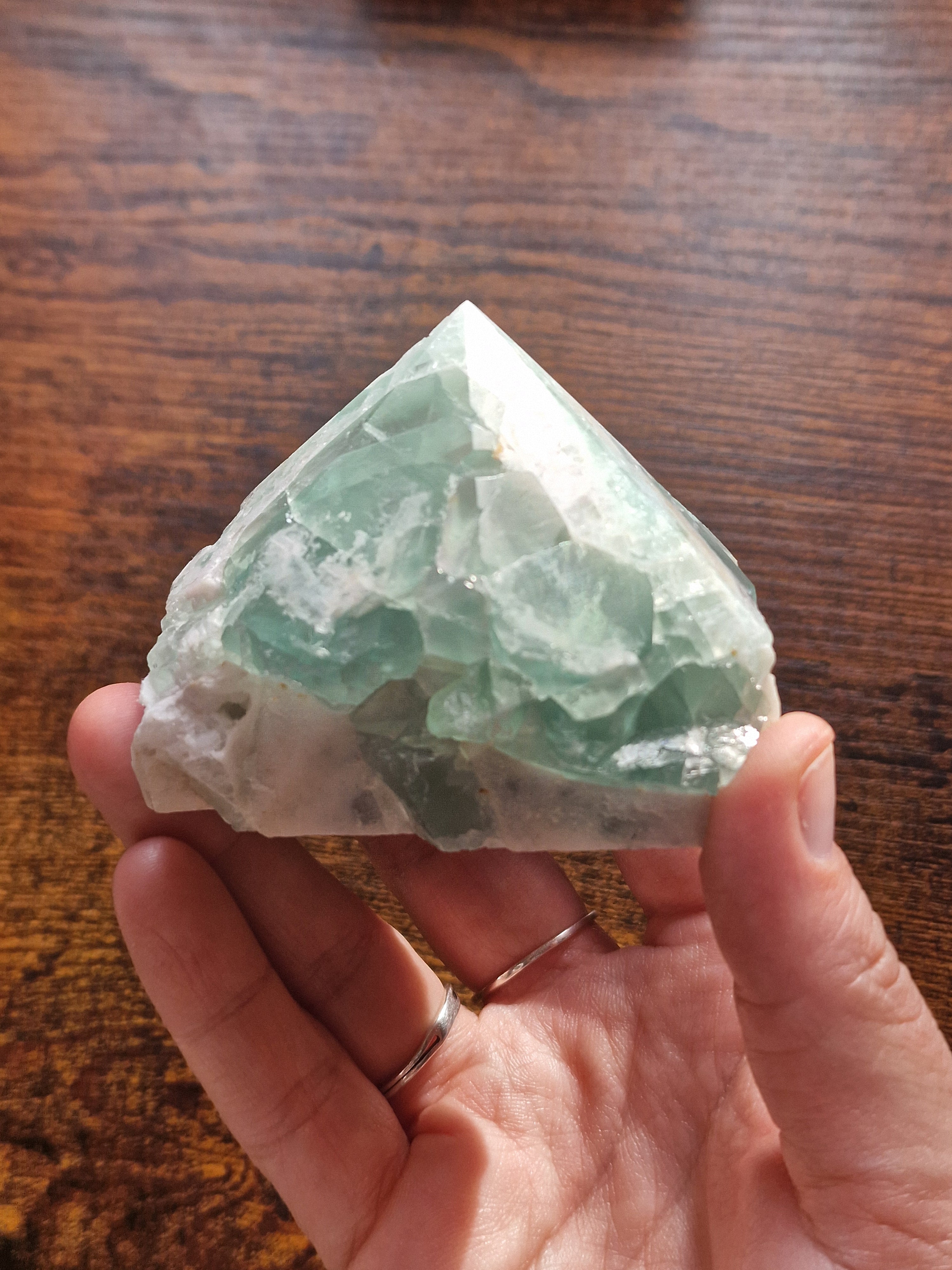 Rainbow Fluorite Base Cut Point