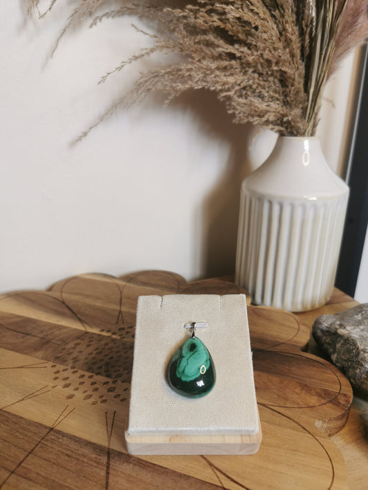 Malachite Pendant – 925 Silver