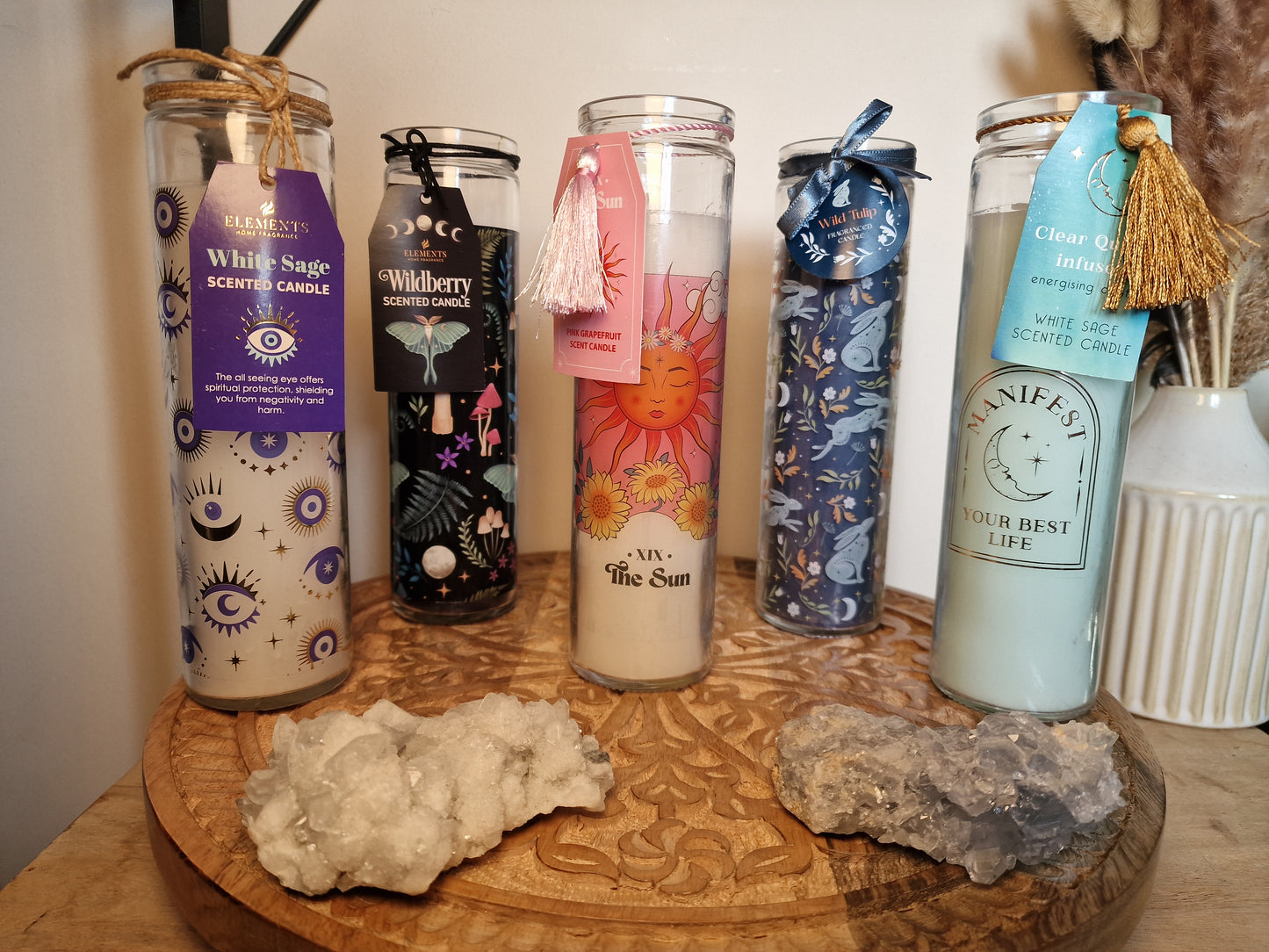 Tall Jar Candles – Various Scents & Designs