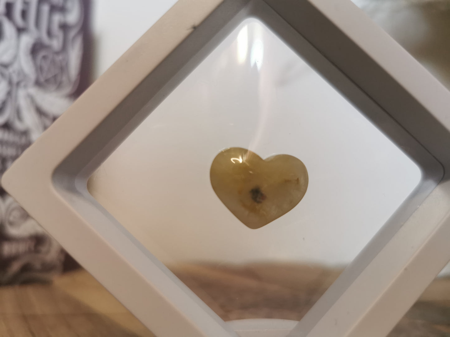 Golden Rutile mini hearts