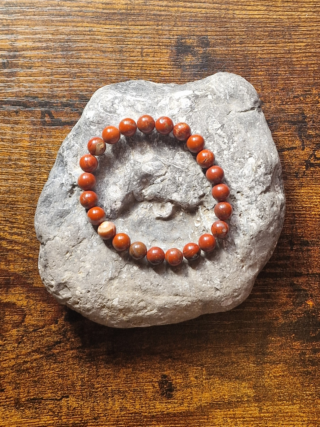 Red Jasper Bracelet ~8mm