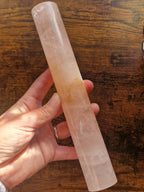 Rose Quartz with Golden Healer Inclusions Bracelet Stand
