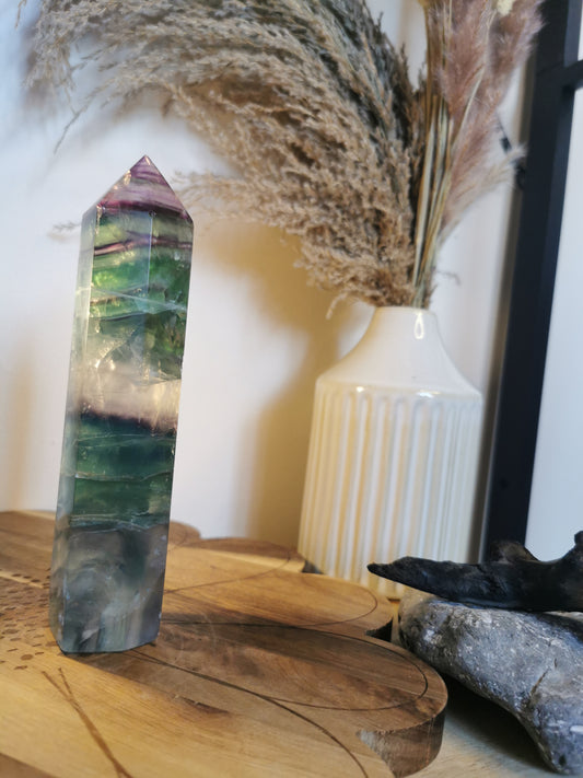 Rainbow Fluorite tower 🌈
