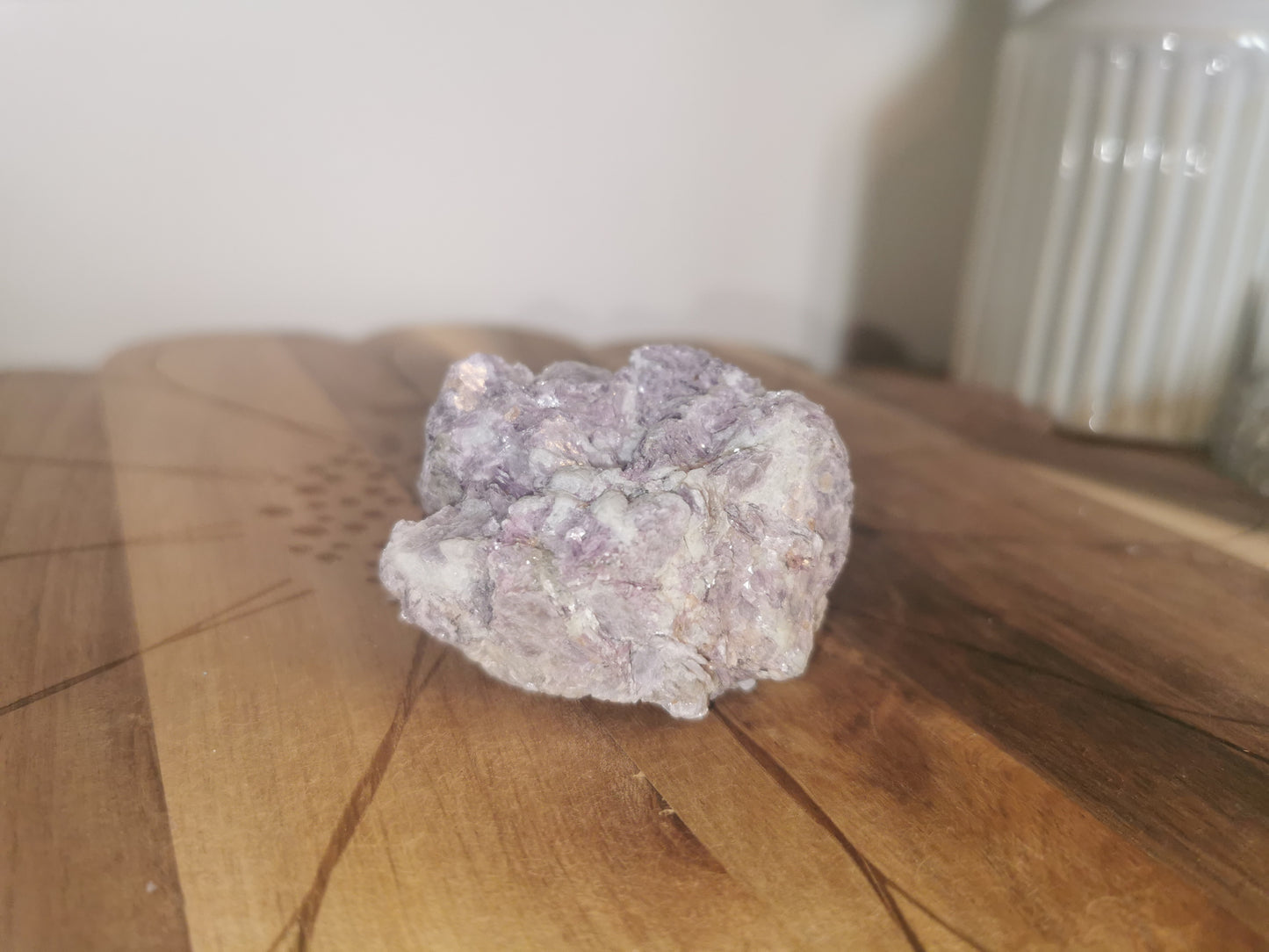 Raw Lepidolite with Quartz💜