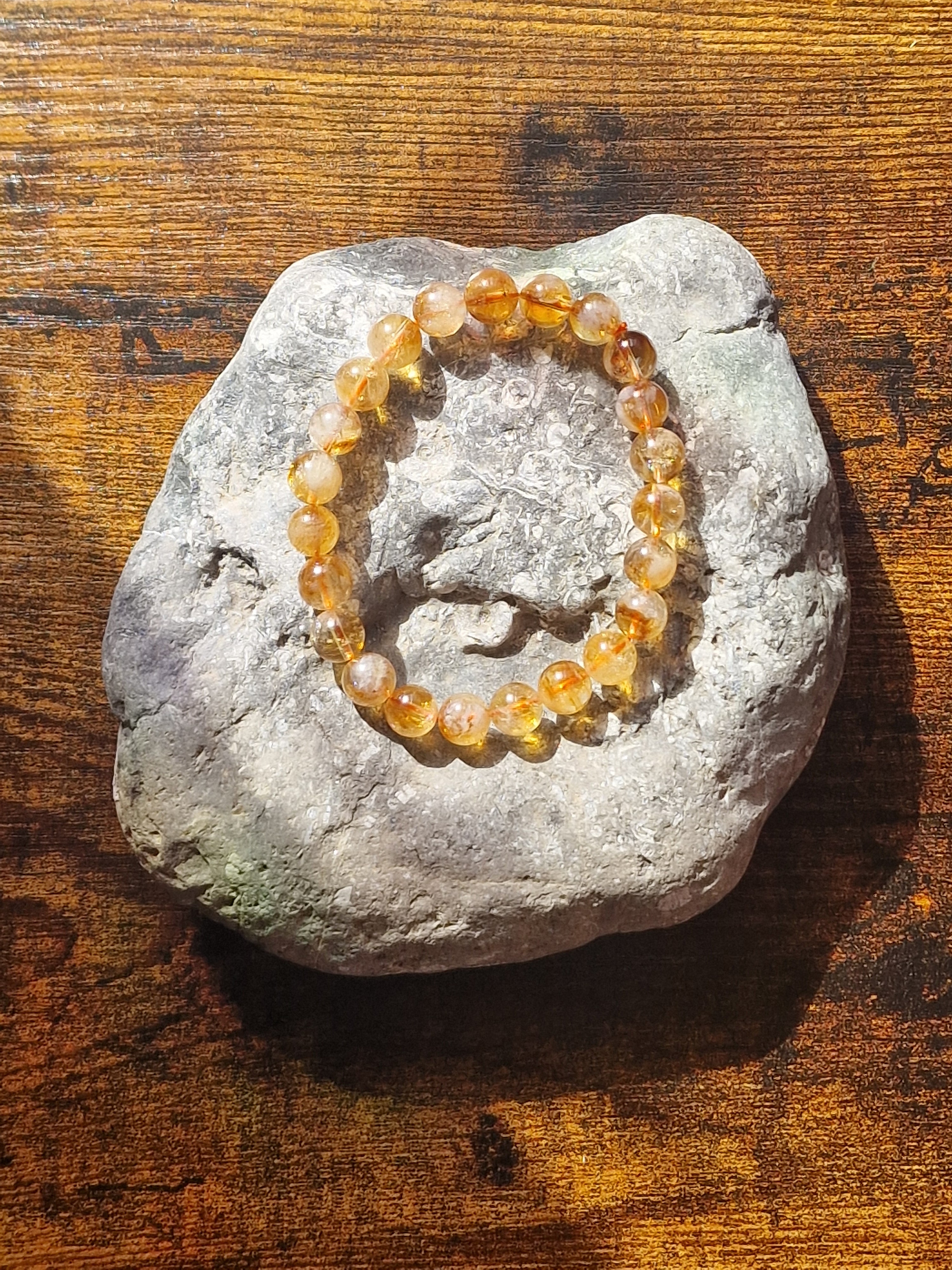 Heat treated Citrine Bracelet ~ 8mm