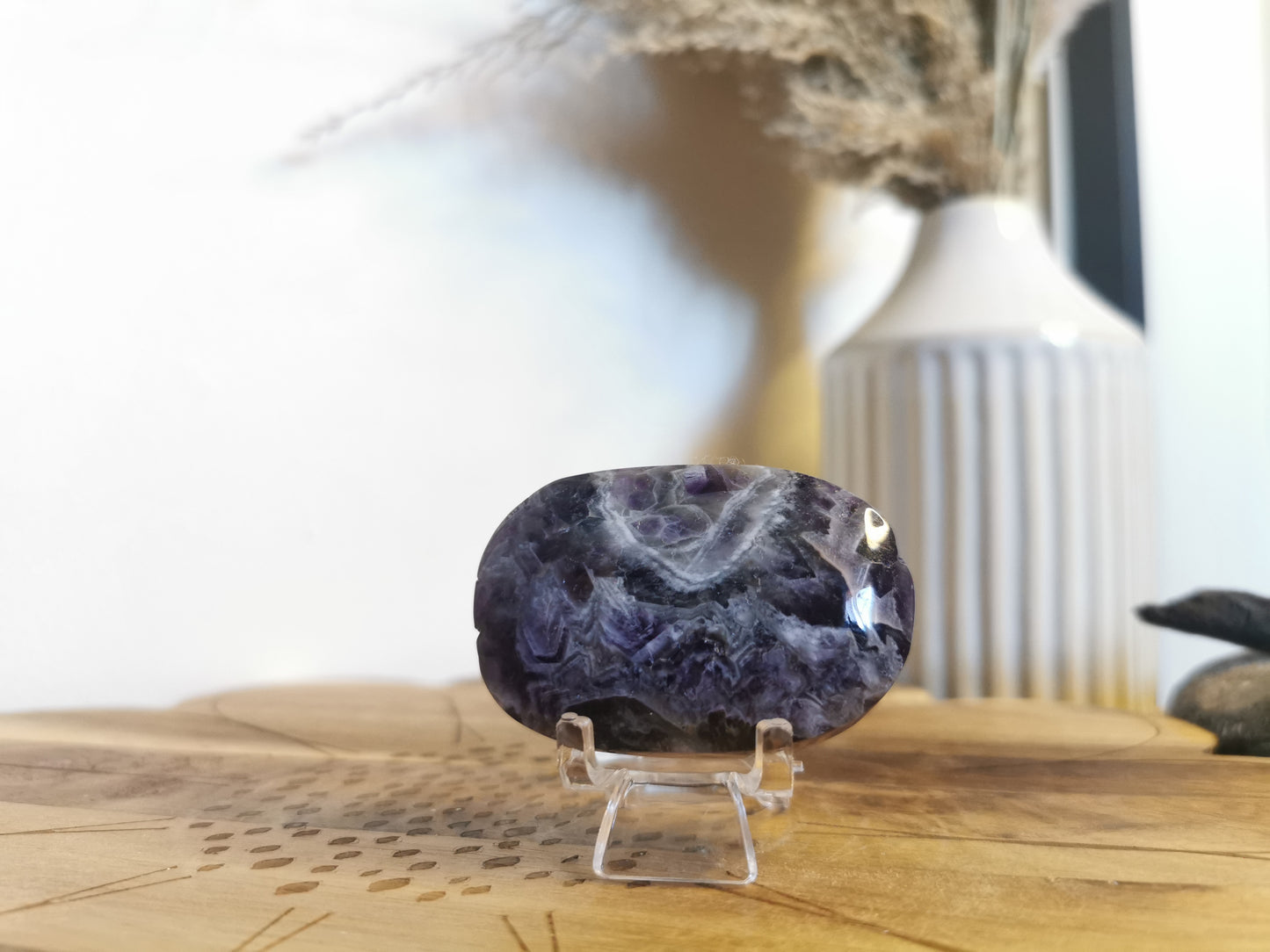 Dream Amethyst Palm Stone