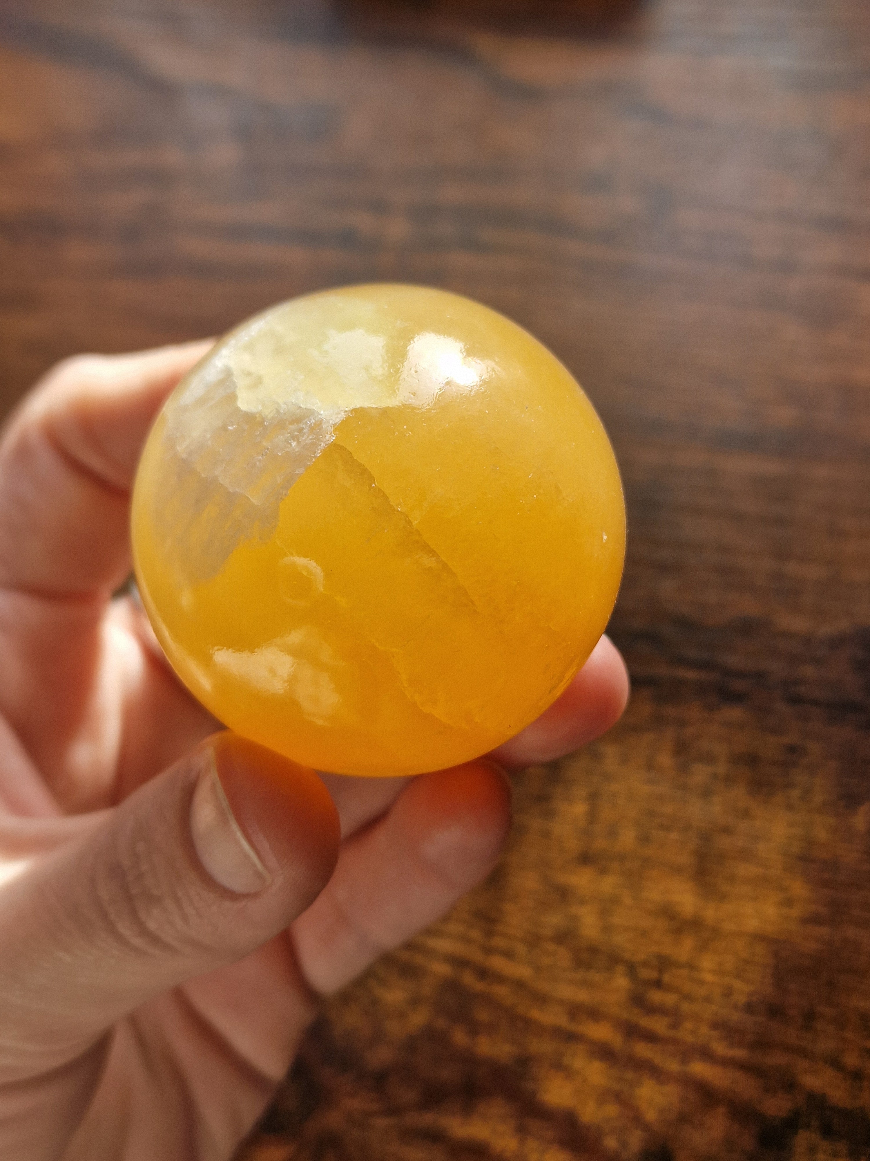 Orange Calcite Sphere