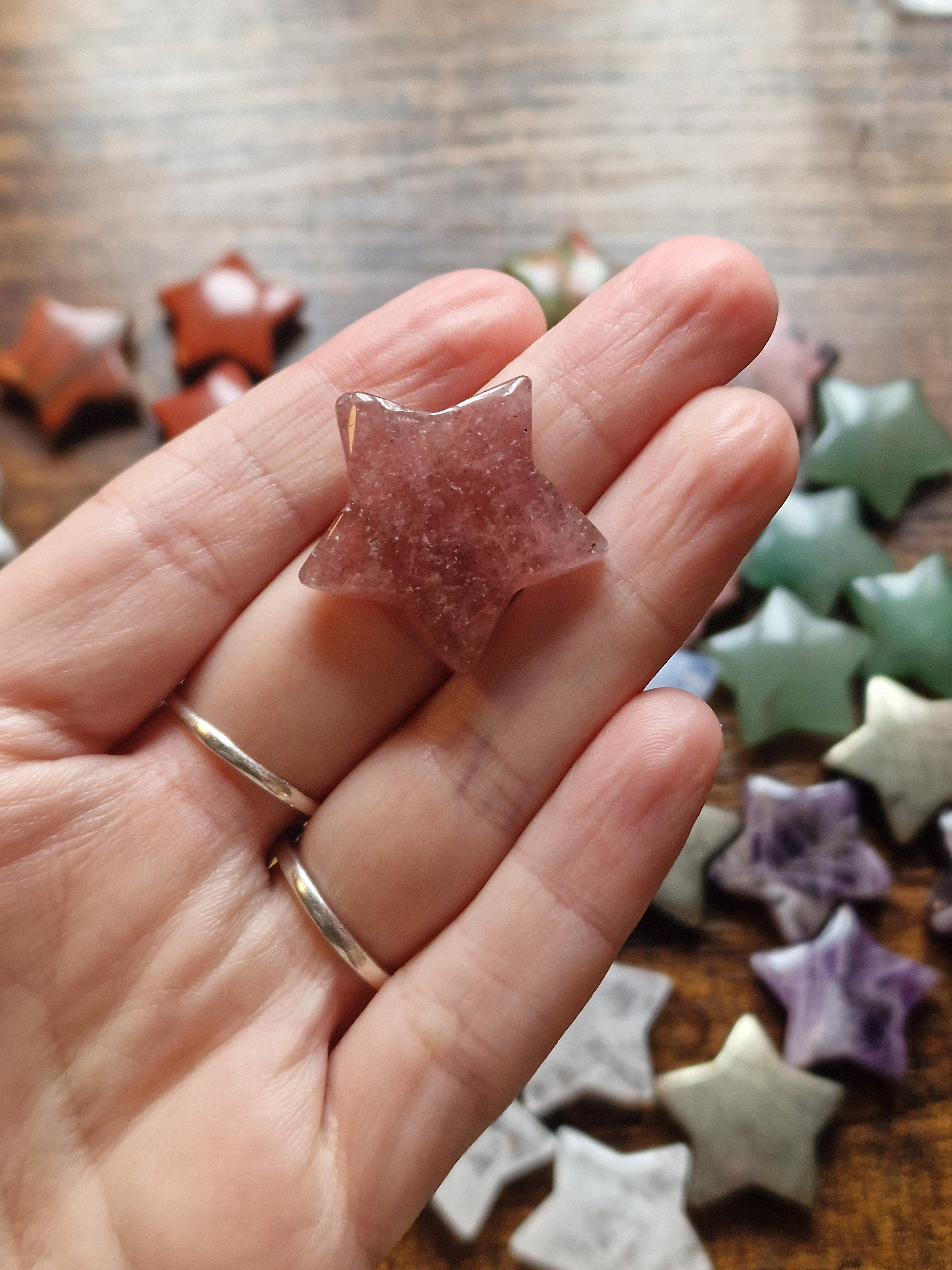 Small Crystal Star Carvings