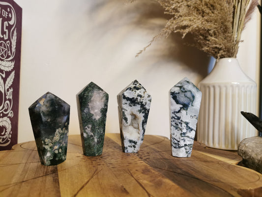 Moss Agate cupcake Towers - Choose your own