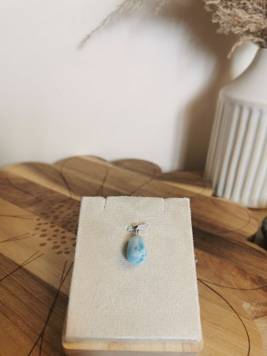 Larimar Pendant – 925 Silver🌊