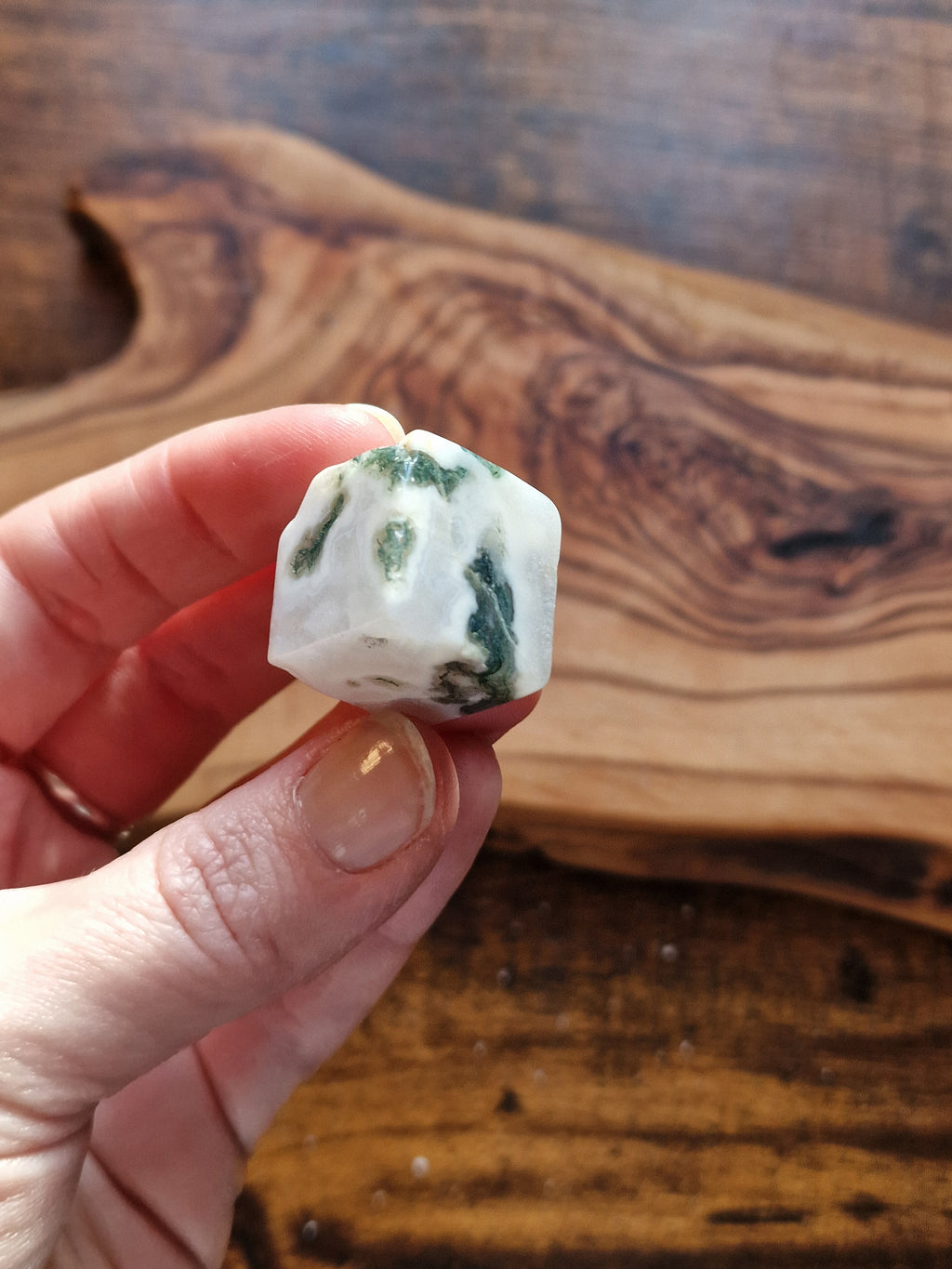 Moss Agate Cubes