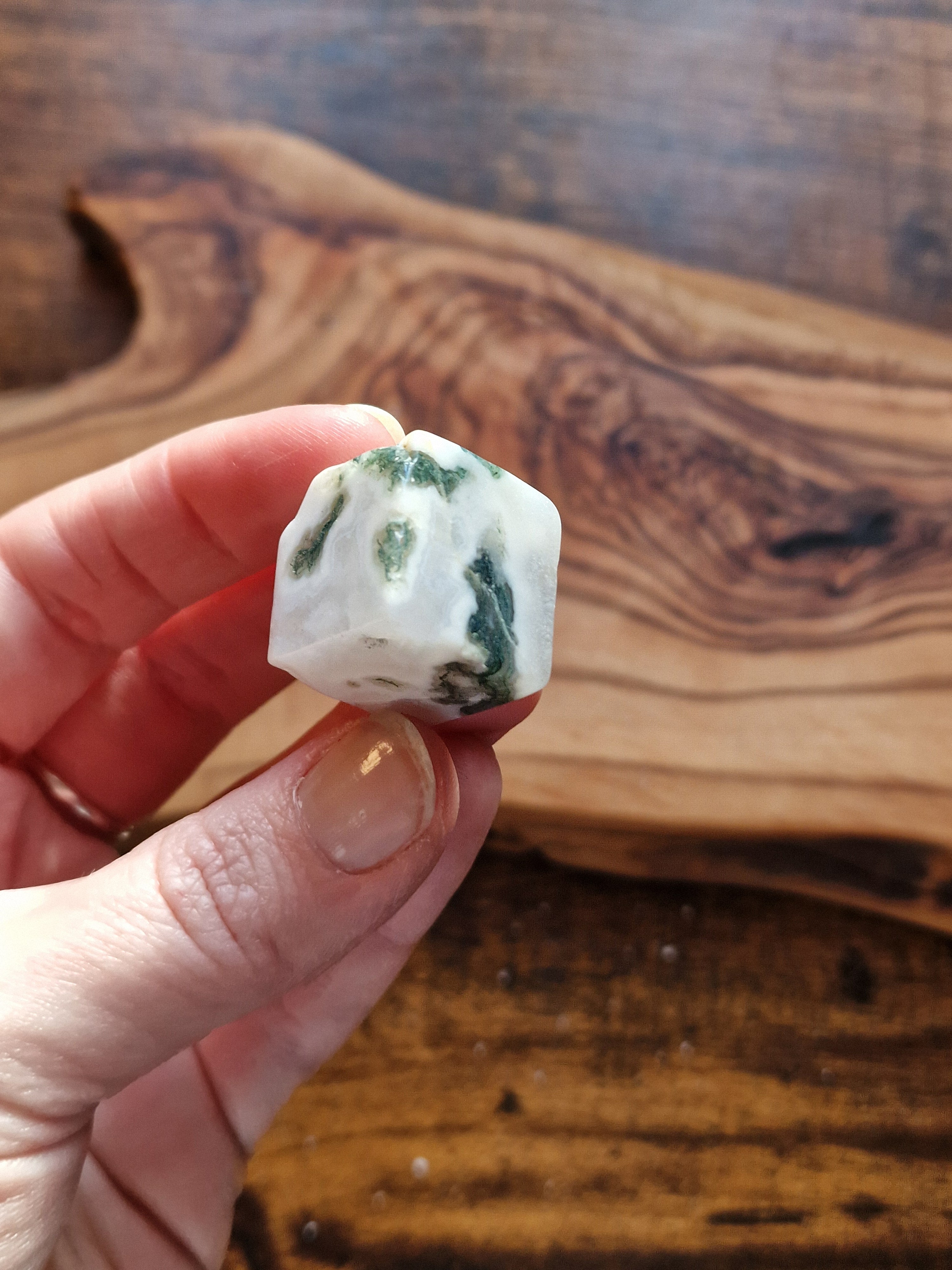 Moss Agate Cubes