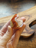 Druzy Agate Shell Carving