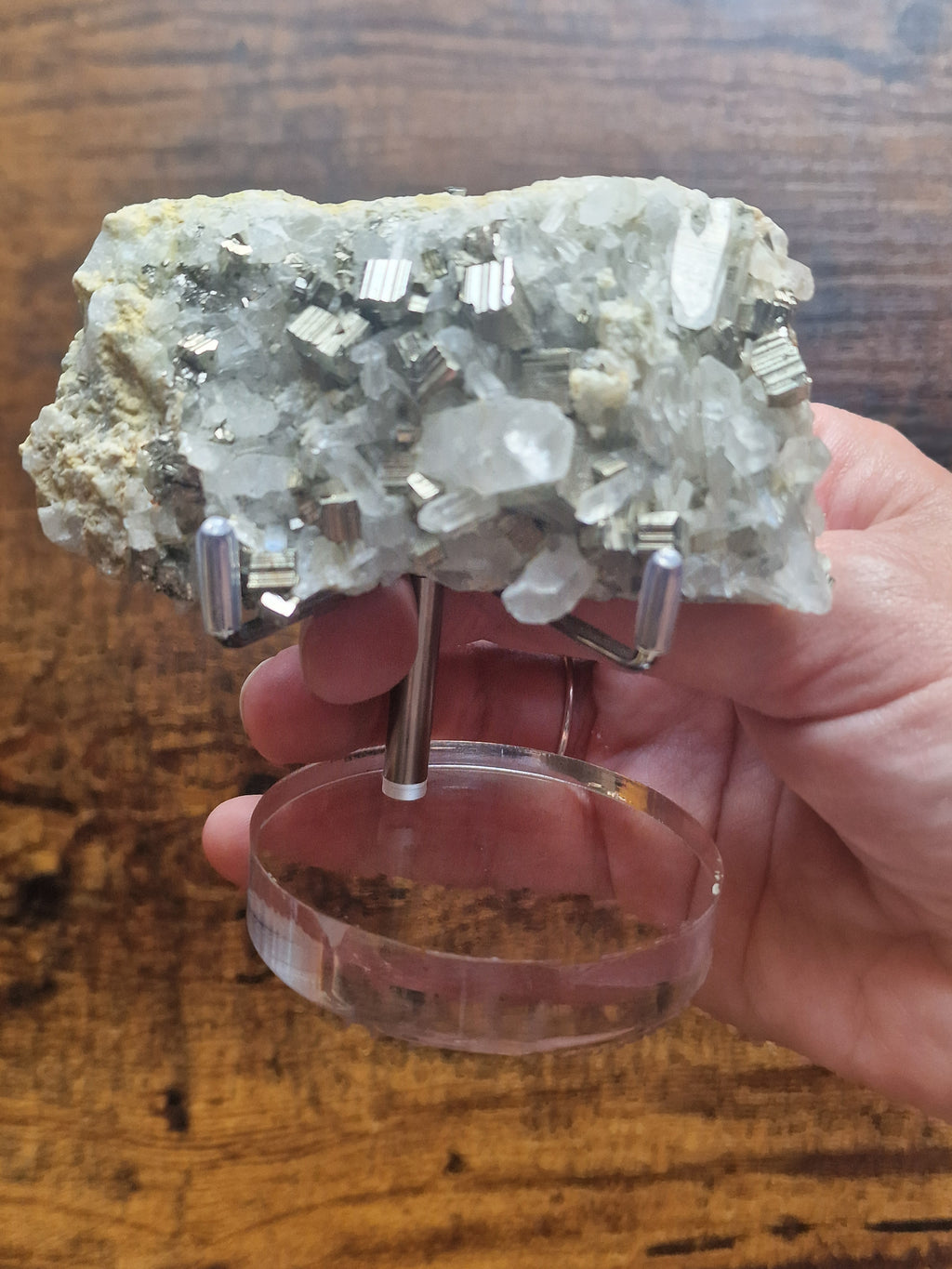 Pyrite & Quartz Cluster