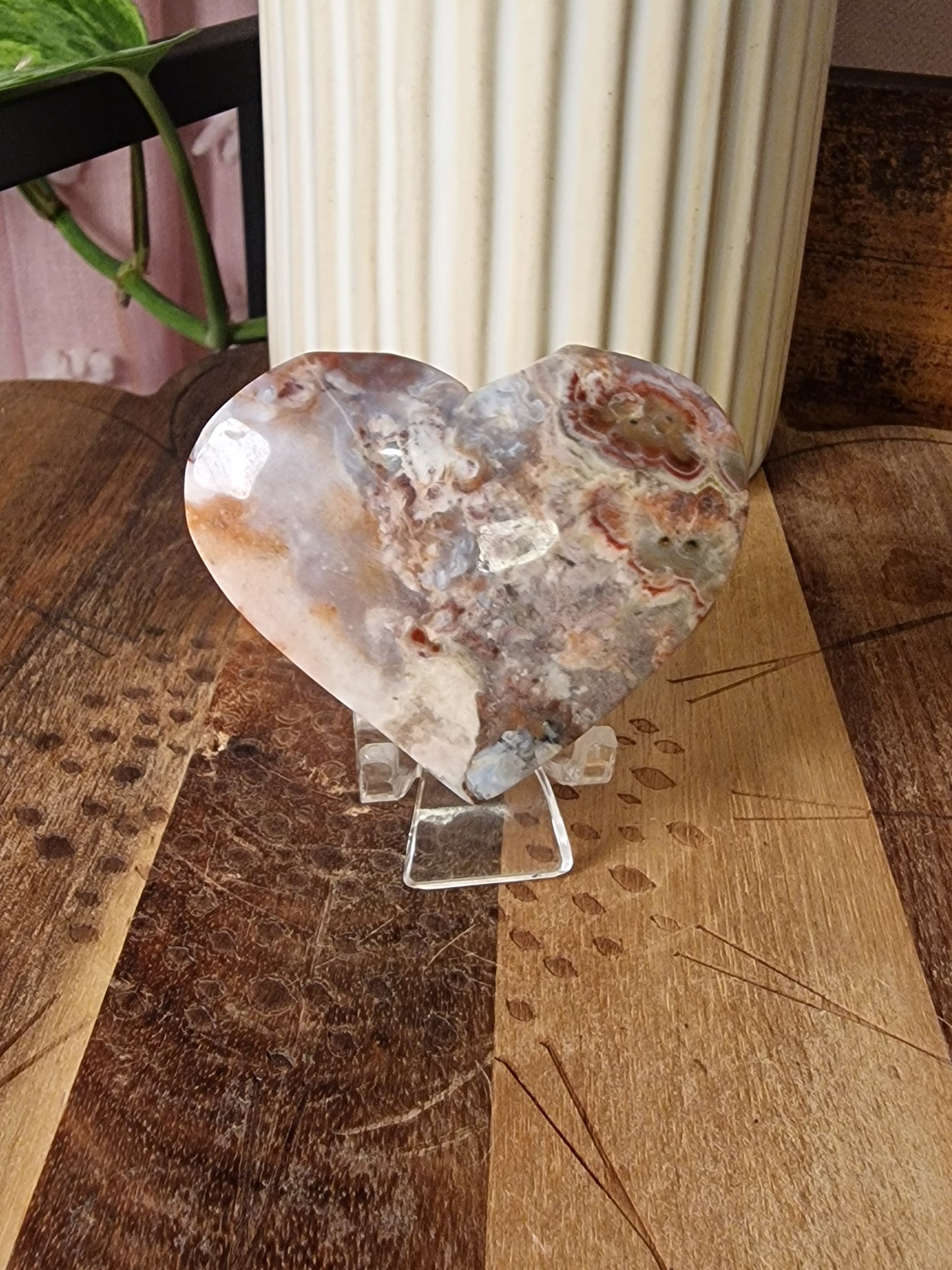 Agate (Fossil Coral) Hearts