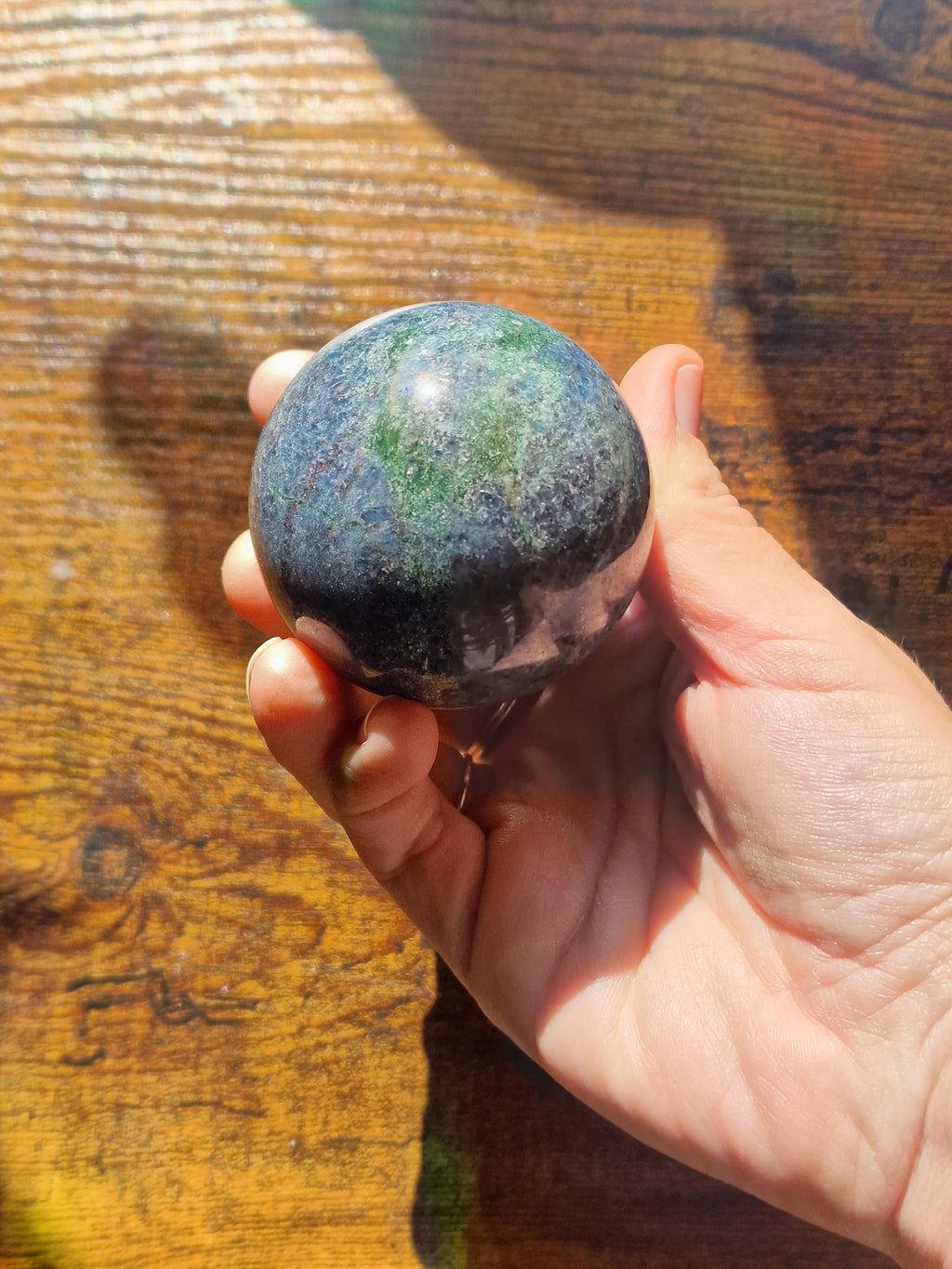 Ruby in Kyanite Sphere