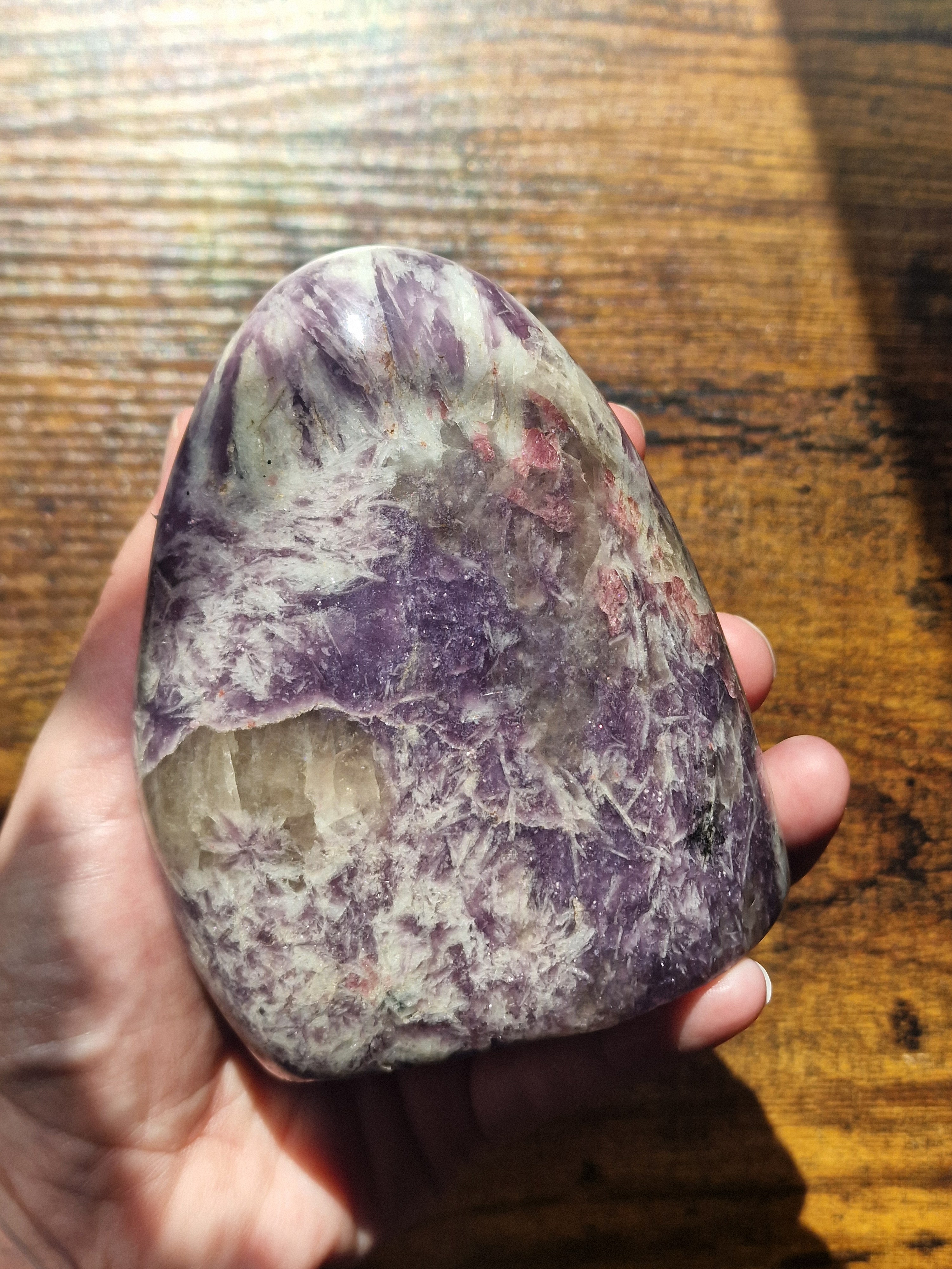 Pink Tourmaline in Lepidolite ~ Unicorn Stone Freeform