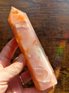 Pink Carnelian Agate Crystal Towers