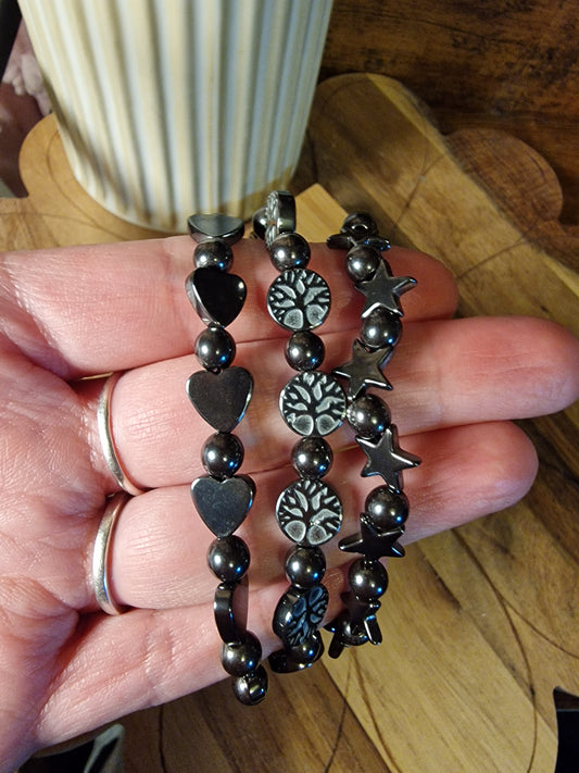 Hematite Symbol Bracelet