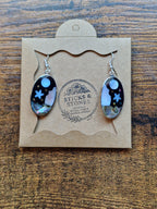 Celestial Abalone Shell Dangle Earrings
