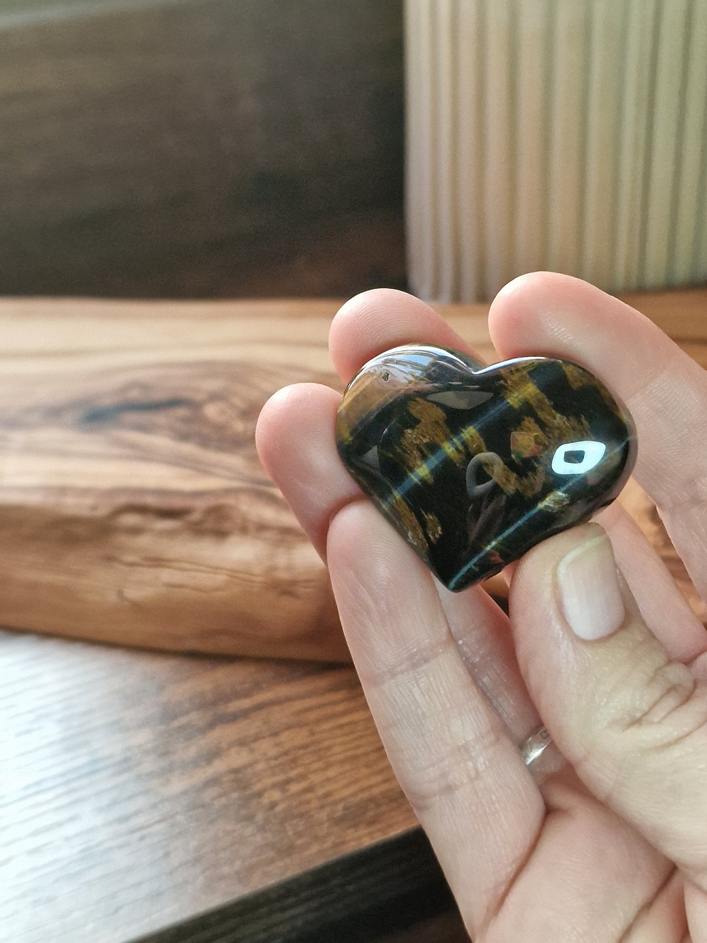 Blue Tiger’s Eye Heart