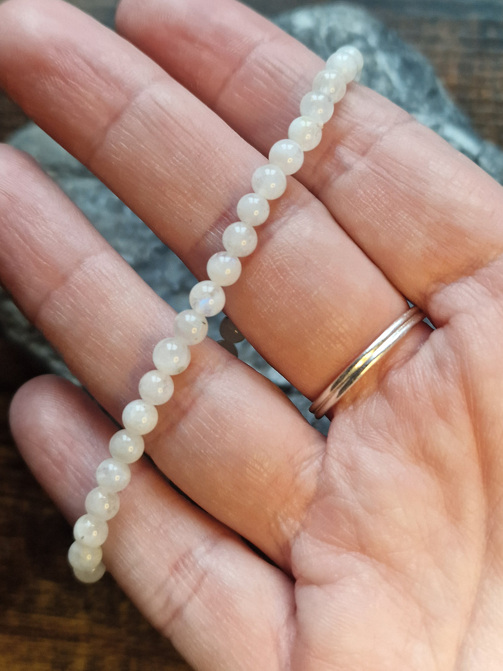 Moonstone Bracelet ~ 4mm