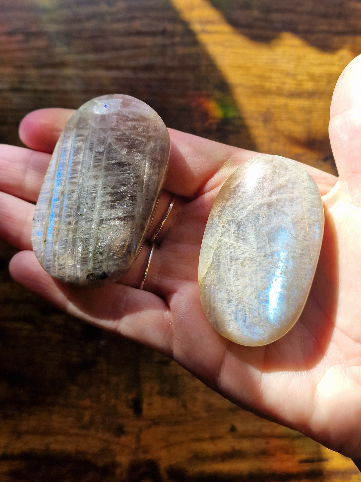 Moonstone Palm Stone | Intuitively Chosen