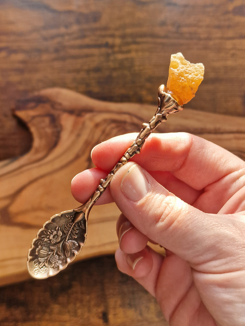Crystal Altar Spoons ~ Bronze