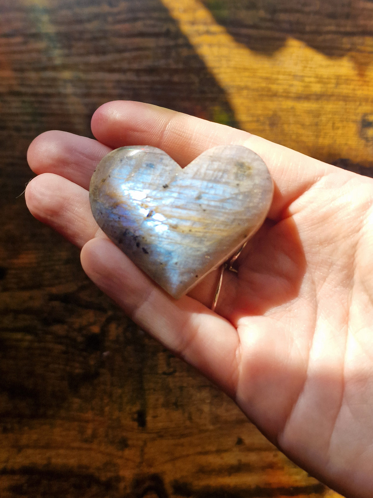 Moonstone Crystal Heart | Intuitively Chosen