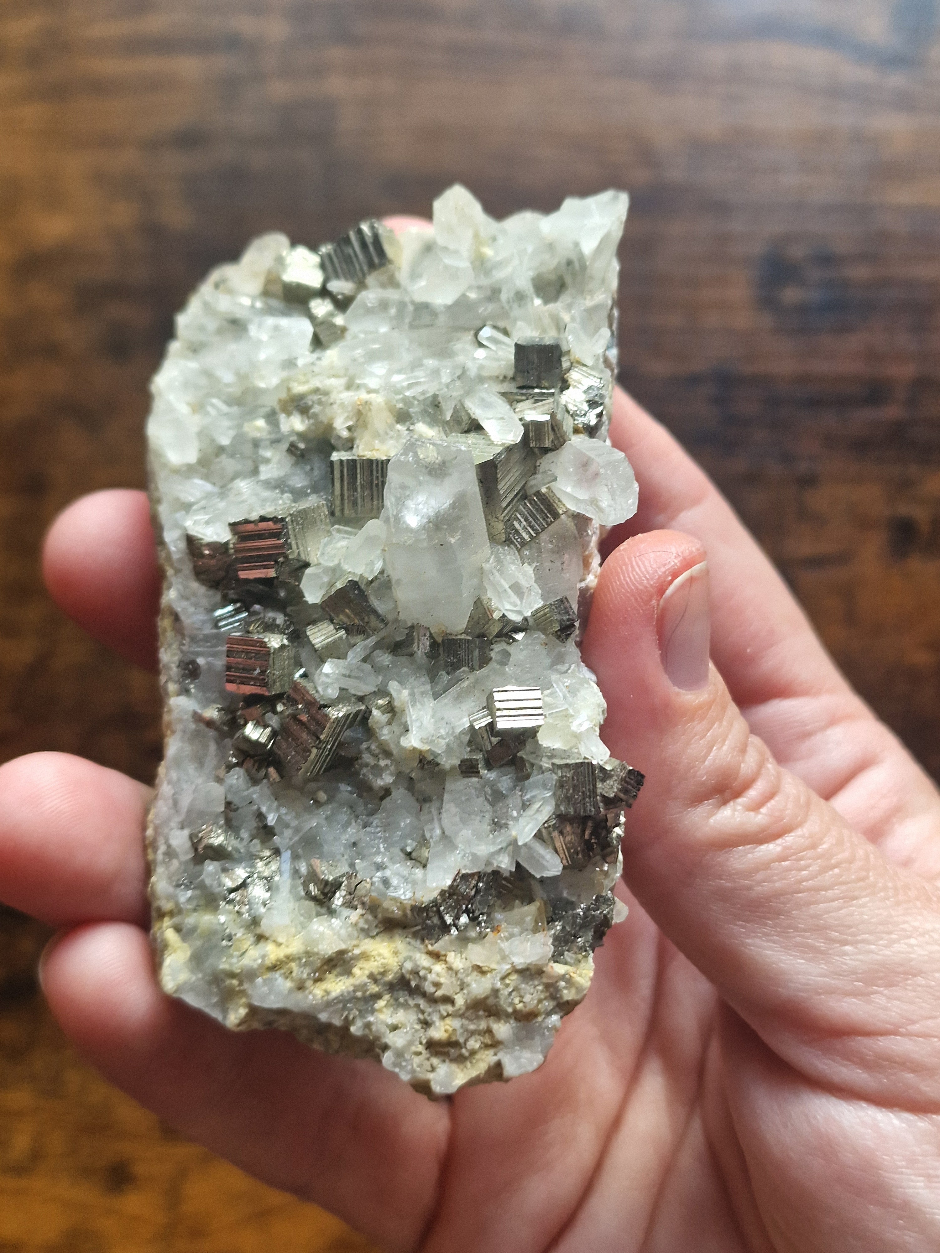 Pyrite & Quartz Cluster