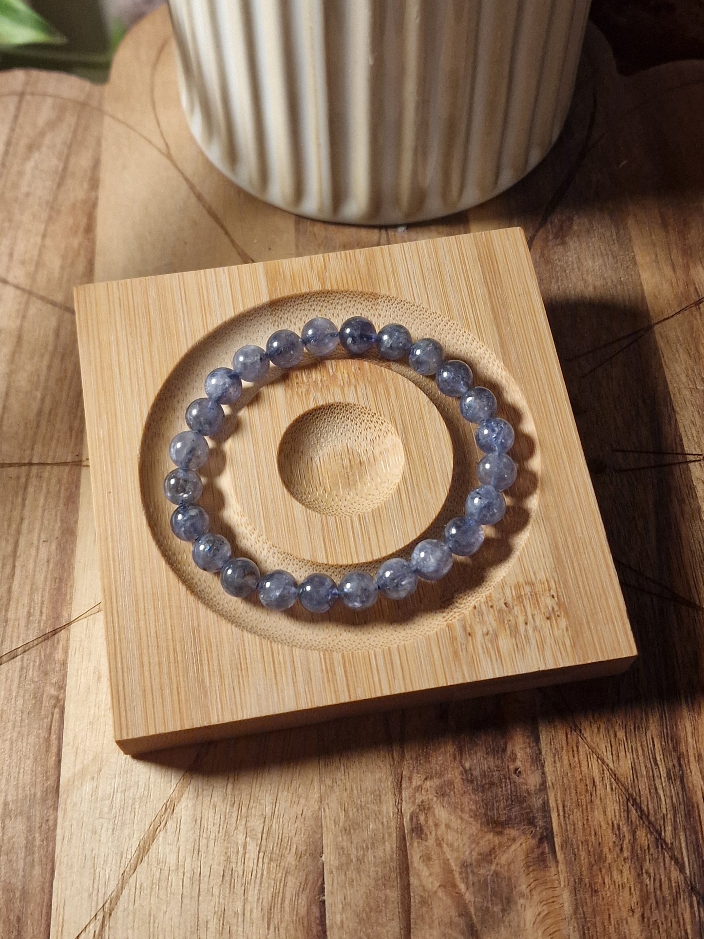 Iolite Crystal Bracelet – 8mm