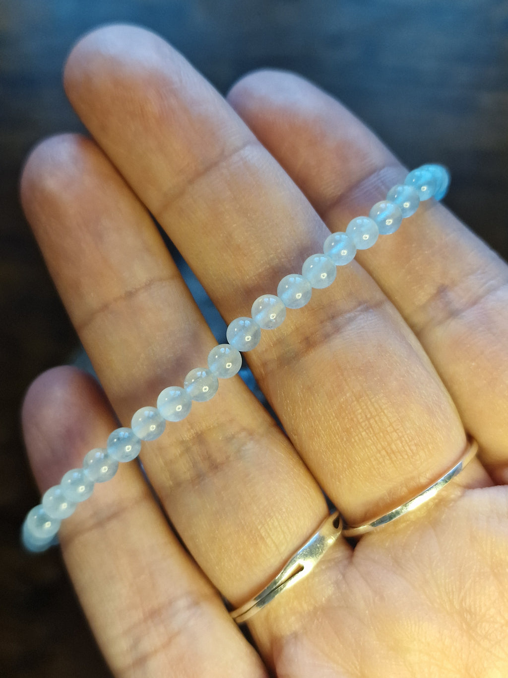Aquamarine Bracelet ~ 4mm