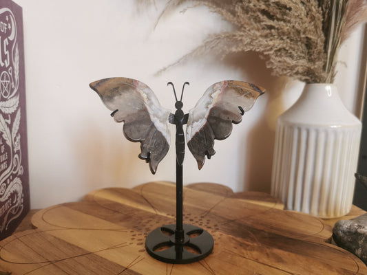 Crazy lace agate butterfly