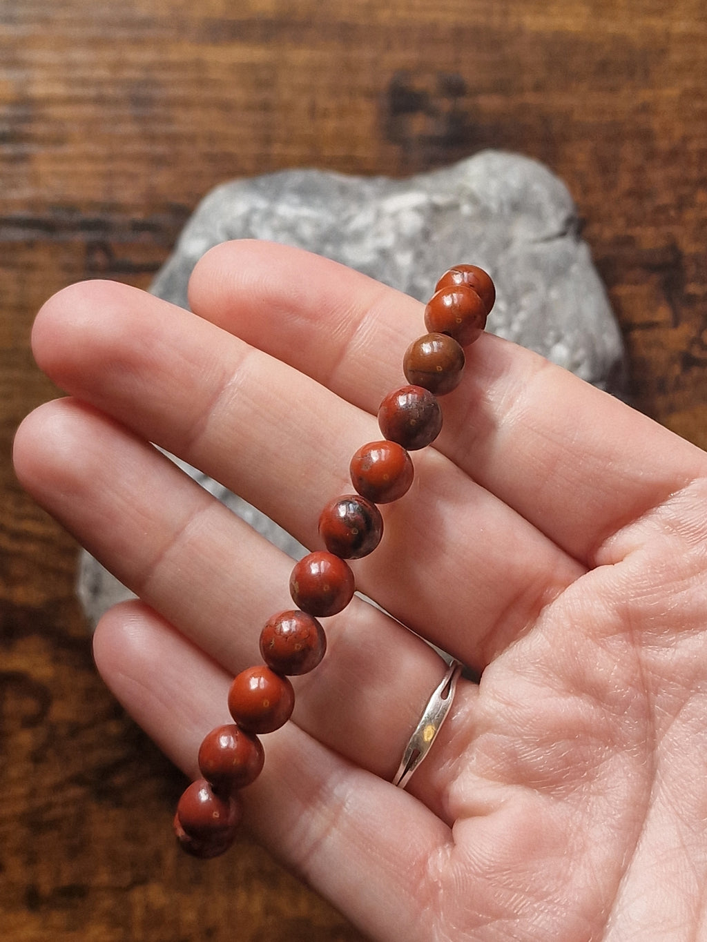 Red Jasper Bracelet ~8mm