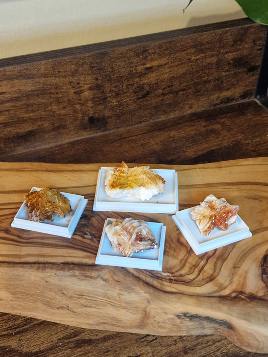 Vanadinite Crystal in Display Case