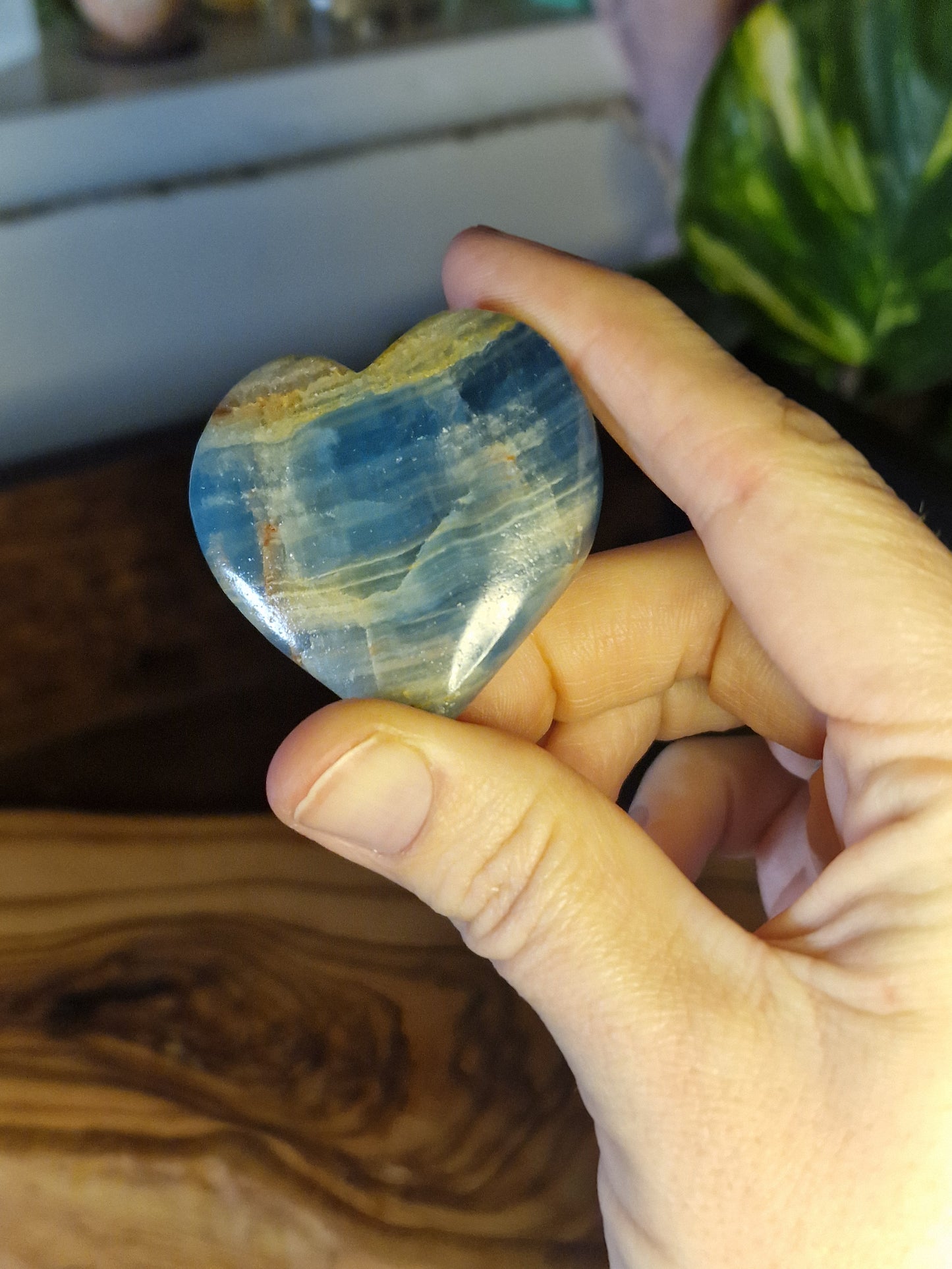 Blue Onyx Heart