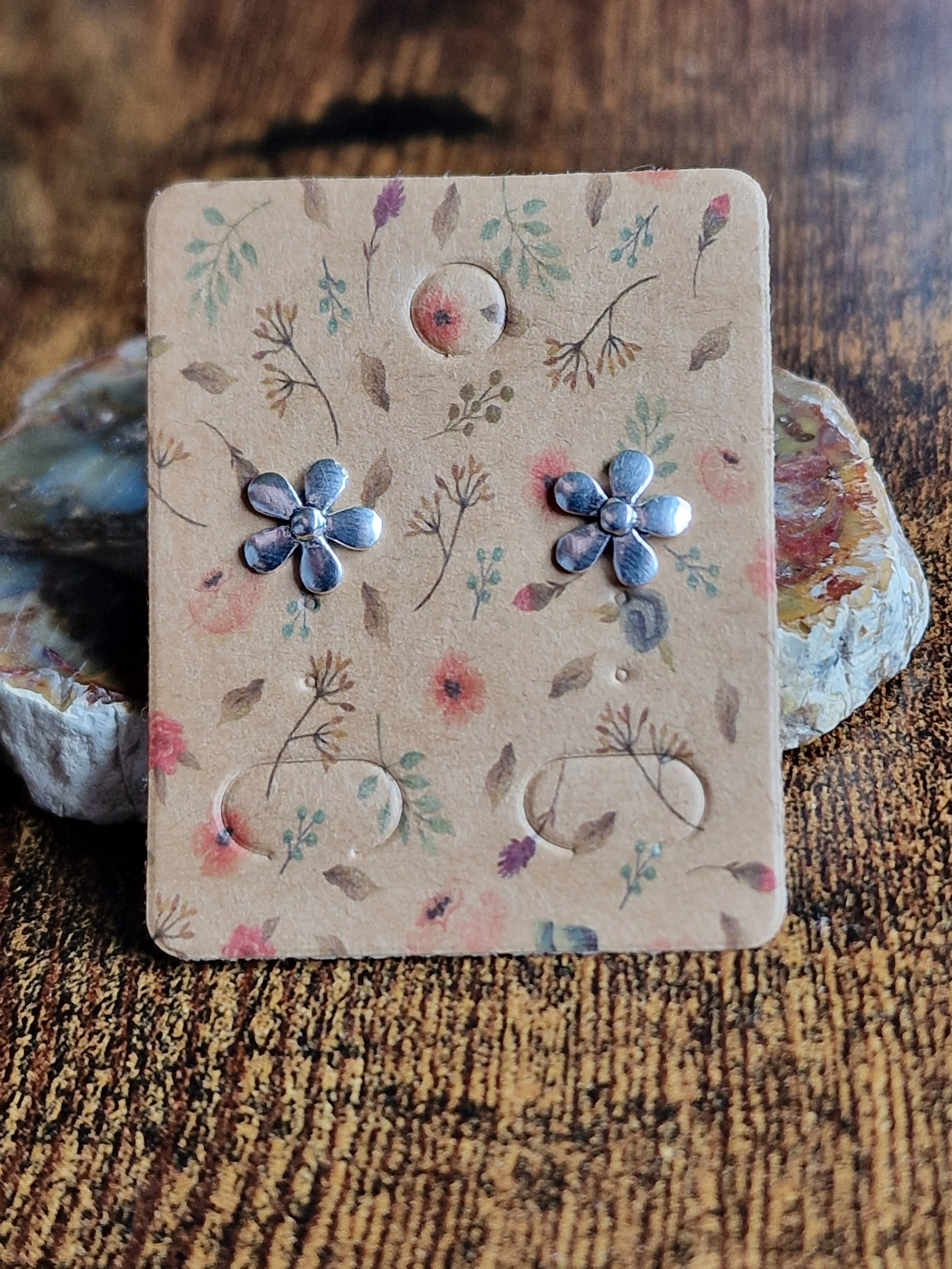 925 Silver Daisy Stud Earrings