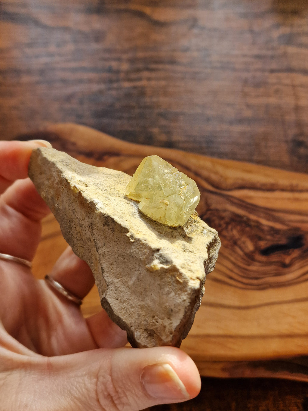 Octahedral Green Fluorite on Matrix ~ Imilchil, Morocco