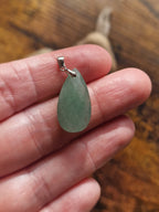 Faceted Teardrop, 925 Silver Pendants with Chain
