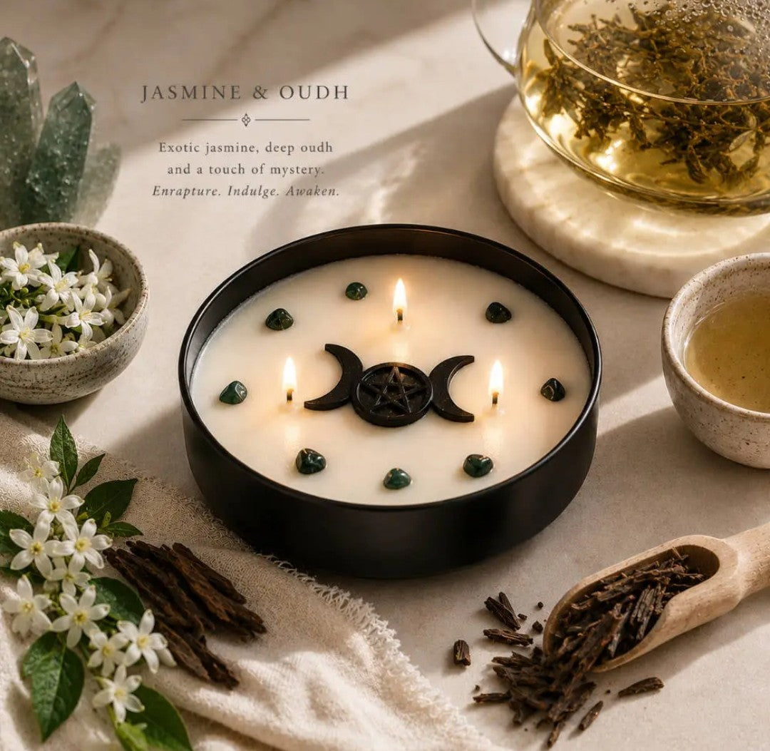 Crystal Manifestation Candle