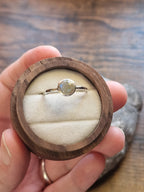 Bridget Simple Round Labradorite Ring