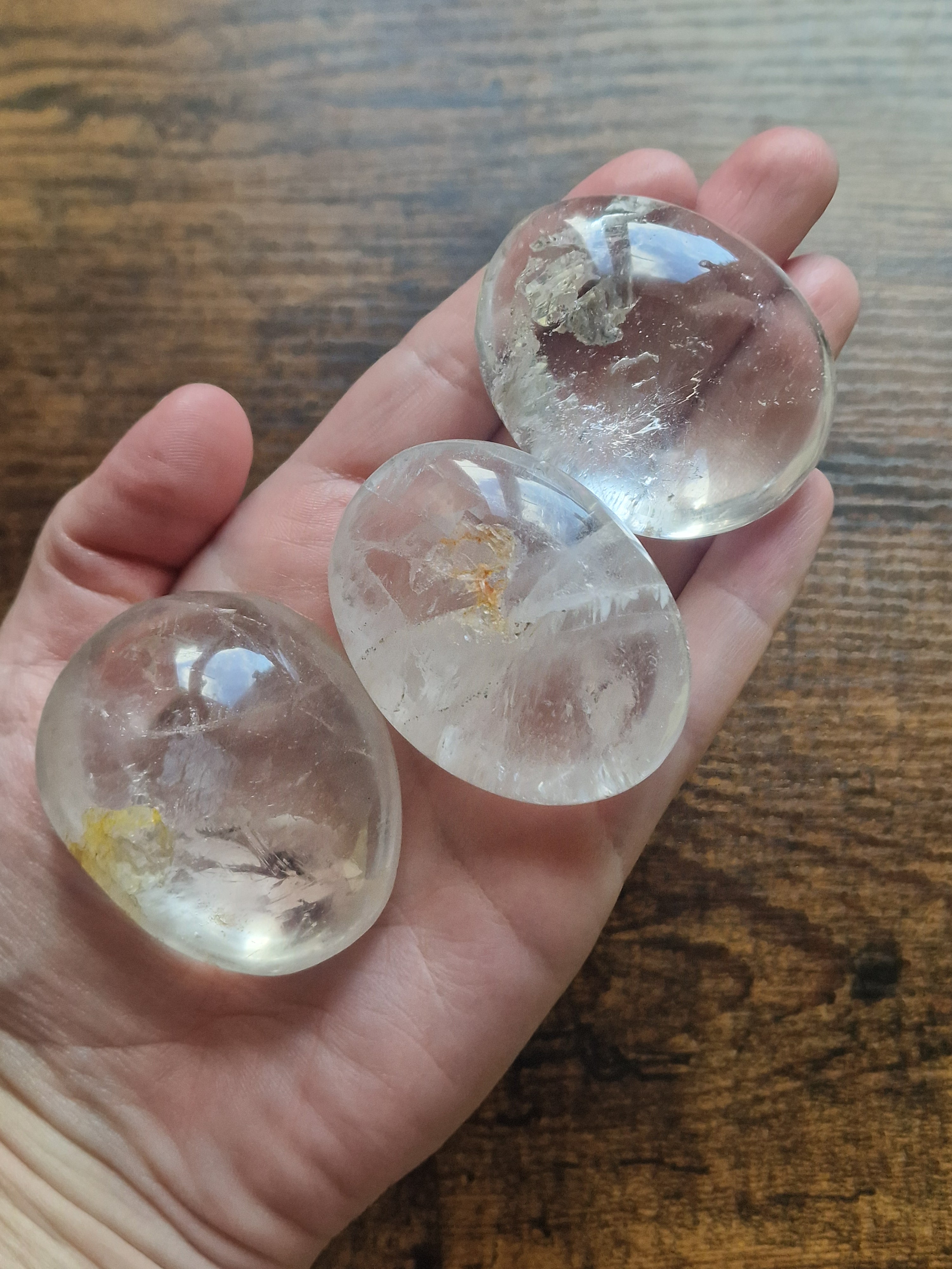 Clear Quartz Palmstones