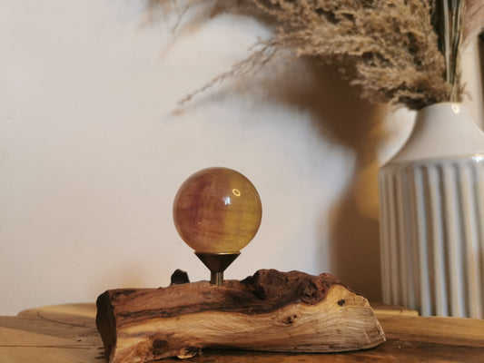 Golden Fluorite Sphere🌈