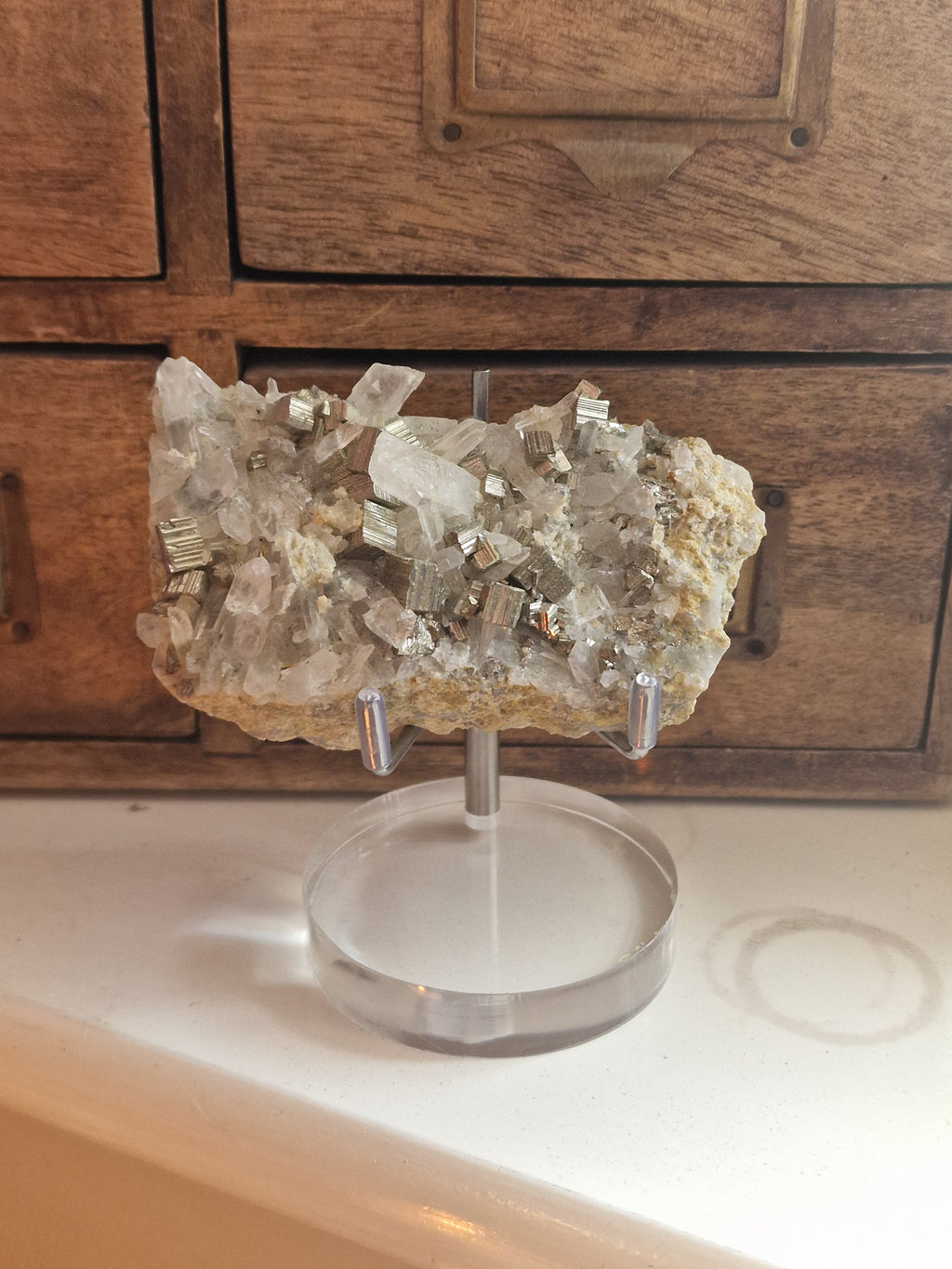 Pyrite & Quartz Cluster
