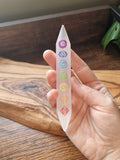 Selenite Chakra Wand (Satin Spar Gypsum)