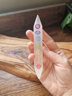 Selenite Chakra Wand (Satin Spar Gypsum)