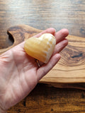 Orange Calcite Hearts