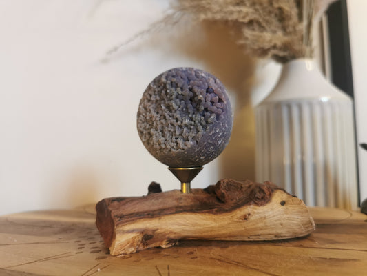 Grape agate sphere